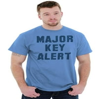 Glavni ključni upozorenje Rap Preduzetnički muški grafički majica Tees Brisco Marke 4x