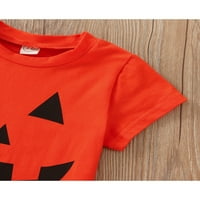 TODDLER Baby Boys Girls Halloween bundeve majica okrugli vrat Majice kratkih rukava Pulover tees vrhovi