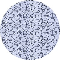 Ahgly Company u zatvorenom okruglom uzorkovnim prostirkama plave površine lavande, 6 'okruglica