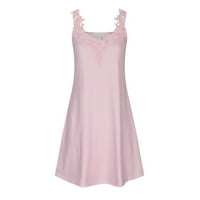 Ljetne haljine Djevojke haljine prekrivač dubokih V-izrez Bodi, disanje ružičaste 3xl