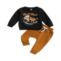 Baby Boy Outfit Halloween bundeve pite Ispis dugih rukava hlače za hlače za mladundu