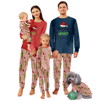 Reindeer Božićna priča PAJAMAS otporna na plame PJS Ispiši slatku flanel pidžame za odrasle i djecu i pse