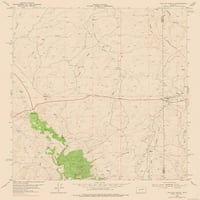Mapa Topo - Taylor Ranch Wyoming Quad - USGS - 23. 32. - Matte Art papir