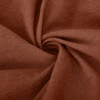 Cacomomrkark Pi ženska haljina za čišćenje pola rukava pune boje meka pamučna posteljina duga haljina