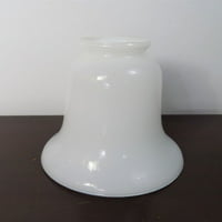 Set svjetičnih svjetiljki bijelog zvona u obliku zvona, vintage Opal stakleni hlad