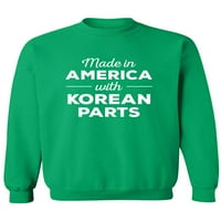 Napravljen u Americi sa korejskim dijelovima Crewneck Dukserica