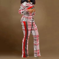 LisingTool vježba za žene odjeću sportske modne dvije hlače Pocket set TrackSuits Ženska odjeća setovi