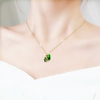 Zlatna ogrlica za žene za žene za žene Dan za žene Zircon nakit Retro ogrlica za valentinovo vjenčanica