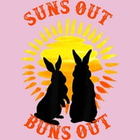 Ljetni zečevi zečevi izleti leprnu na tee djevojke ružičasto - dizajn od strane ljudi xl