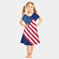 TODDLER Baby Girls 4. jula Outfit Neovisnosti Dnevna haljina Dječja odjeća za zastavu 7 godina Toddler