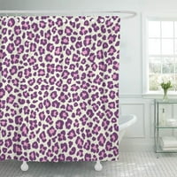 Sažetak ružičaste ljubičaste leopard životinjske mačke boje obojene detaljne egzotične ženske kupaonice tuš za tuširanje