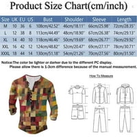 Muške majice Spring Fall Modni casual pričvršćen digitalni tisak Dugih rukava TOP T majice za muškarca