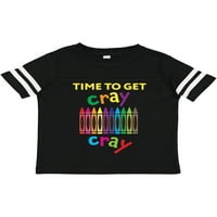 Inktastično vrijeme za dobivanje Cray Cray Crayons Humor poklon malih dječaka ili majica mališana
