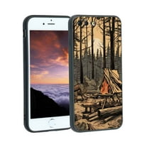 Kompatibilan sa iPhone Plus telefonom, rustikalnom-šumskom vatrom - Scene - kućište za silikon za teen