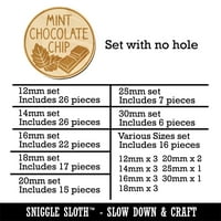 Mint Chocolate Chip Text sa slikama Scenara mirisa Mini mini čari oblikuje DIY Craft nakit - bez rupe