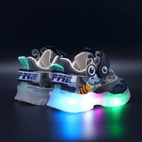 Dyfzdhu Light Up cipele za djevojke Toddler LED cipele za hodanje Dječje djece Dječje babde Ležerne