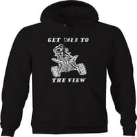 Naviknite se na View Wheeler ATV Wheelie pulover duksev srednje crne boje