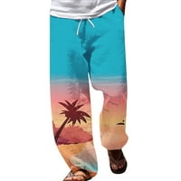 B91xz muške haljine muške hlače Ljetna plaža Hipie harem hlače baggy boho joga havajski ležerni kafe