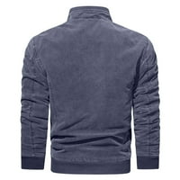 Jakna za Leey-World Women Muška jakna za bombarder Quilted Full Zip Zimski let Radna podstavljena odjeća