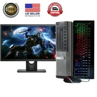 Gaming Dell Optiple Desktop Computer - Intel Quad-Core i5, 256GB SSD, 8GB DDR RAM, Windows Pro, DVD,