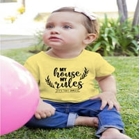 Moja kuća Moja pravila Majica - Dizajn dojenčadi -Martprints, meseci