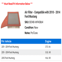 Zračni filter - kompatibilan sa - Ford Mustang 2013