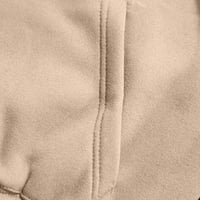 Ženska odjeća Pola zip obrezana dukserica i korektni dukseri Sport postavlja zveznicu sa džepovima