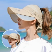 Miyuaadkai Sun Hats prozračan vizir šešir znojna kapa Ženska sunce elastično upijaju široke sunčeve