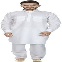 Royal Muns Pathani odijelo za muškarce Ocassional posteljina izgled- bijela