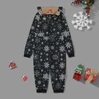 CptFadh božićne pidžame za obiteljsku udobnu djecu za spavanje Pajamas Slatka velika glava jelena PJS
