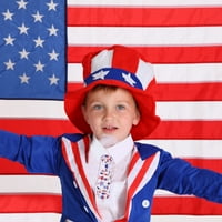 Američka nezavisnost Dan Dekorativna luka kravata Dječja zastava isprekidana kravata Dekorativna kravata