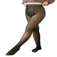 Avamo žene rastezanje visokog struka pantyhose elastična struka plišane baršunaste čarobne čarape crna