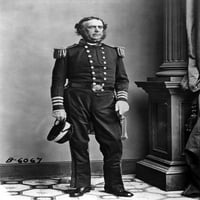 Samuel Francis du pont n. Američki mornarički oficir. Fotografirao Mathew Brady tokom građanskog rata.