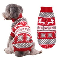 Reheyre mekak tekstura Pleteni džemper - ELK uzorak - Držite toplo - pogodno za mačke i pse - kućne