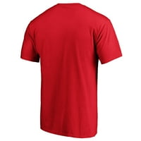 Muške fanatike markirane crvene vašingtonske državljane službenog tima Logo majica