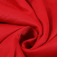 Zunfeo haljine za žene - Sequin Tassels Haljina tiskana vintage bez rukava s rukavima haljine crvene