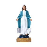 Blažena Djevica Mary Figurine osjetljiva izrada s bojom za ukrase kućnog stola