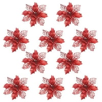 Aoksee božićni ukrasi za božićne simulacije cvijet xmas ukras poklon na klirensu