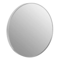 Cortesi Početna Or ogledalo, okruglo 24 sa brušenim srebrnim metalnim okvirom