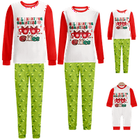 Podudaranje božićne pidžame božićne bivole plaćene pruge natraže veličine ispisa za djecu za odrasle-djecu-kućne
