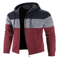 Muški zimski topli kardigan džemper kaput casual dugih rukava pletena odjeća Jumper vrhovi crvena 2xl