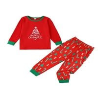 Porodica koja odgovara Božićne pidžame Set andschristmasstrascreects Ispis za odmor Pajamas Sleep odjeće
