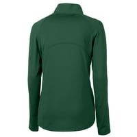 Ženski sekač i Buck Green Tulane Zeleni val Prilagodite Eco Knit Stretch Recycled Polu-zip pulover vrh