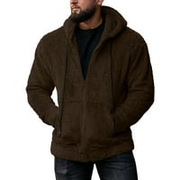 Muški kaputi i jakne Pulover Duksev Zip Dukserice Zimska kaputa za toplu odjeću džep