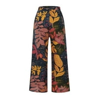 Retro široke pamučne patvene pantalone za žene čišćenje Ljeto Prodaja Visoke elastične struine pantalone