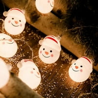 Božićni ukrasi na otvorenom Snowman Santa Claus Christmas Twer Lad LED svjetla treperi lagani niz višeboja