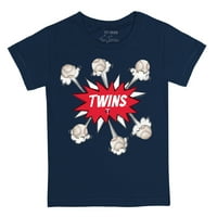 Toddler Tiny Turpap Navy Minnesota Twins Baseball Pow majica
