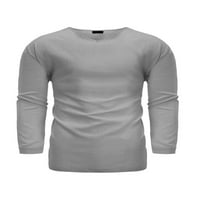 Colisha muškarci Modni sportski pulover Plain V rect majica casual rukave majice
