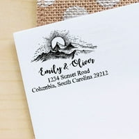 Printtoo personalizirano crveno inkinga za vjenčanje Poziv na adresu za povratnu marku Custom Gumeni