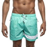 Zrbywb Nove muške modne zveške hlače Muške opruge i ljeto spajanje Sportske hlače Pure kolor Plivački pantalone i kratke hlače na plaži